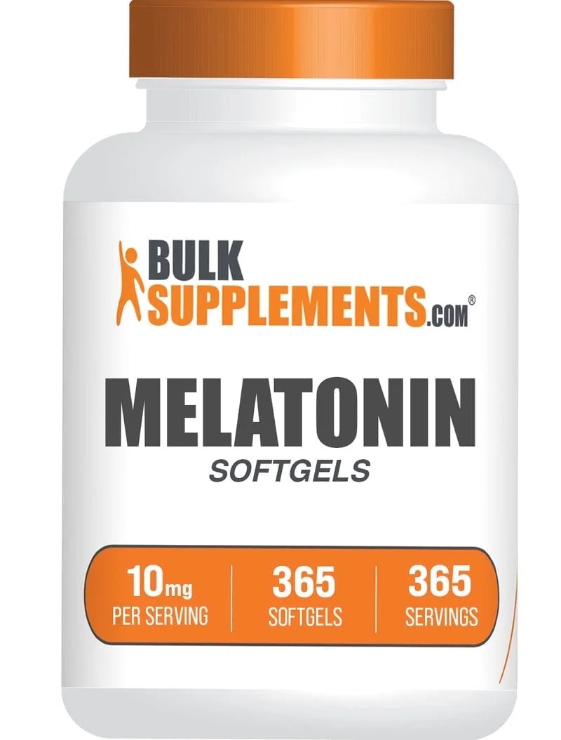Bulksupplements Melatonin 10Mg Softgels - Melatonin Supplement, for Sleep Support - 1 Softgel per Serving (10Mg), 365 Count