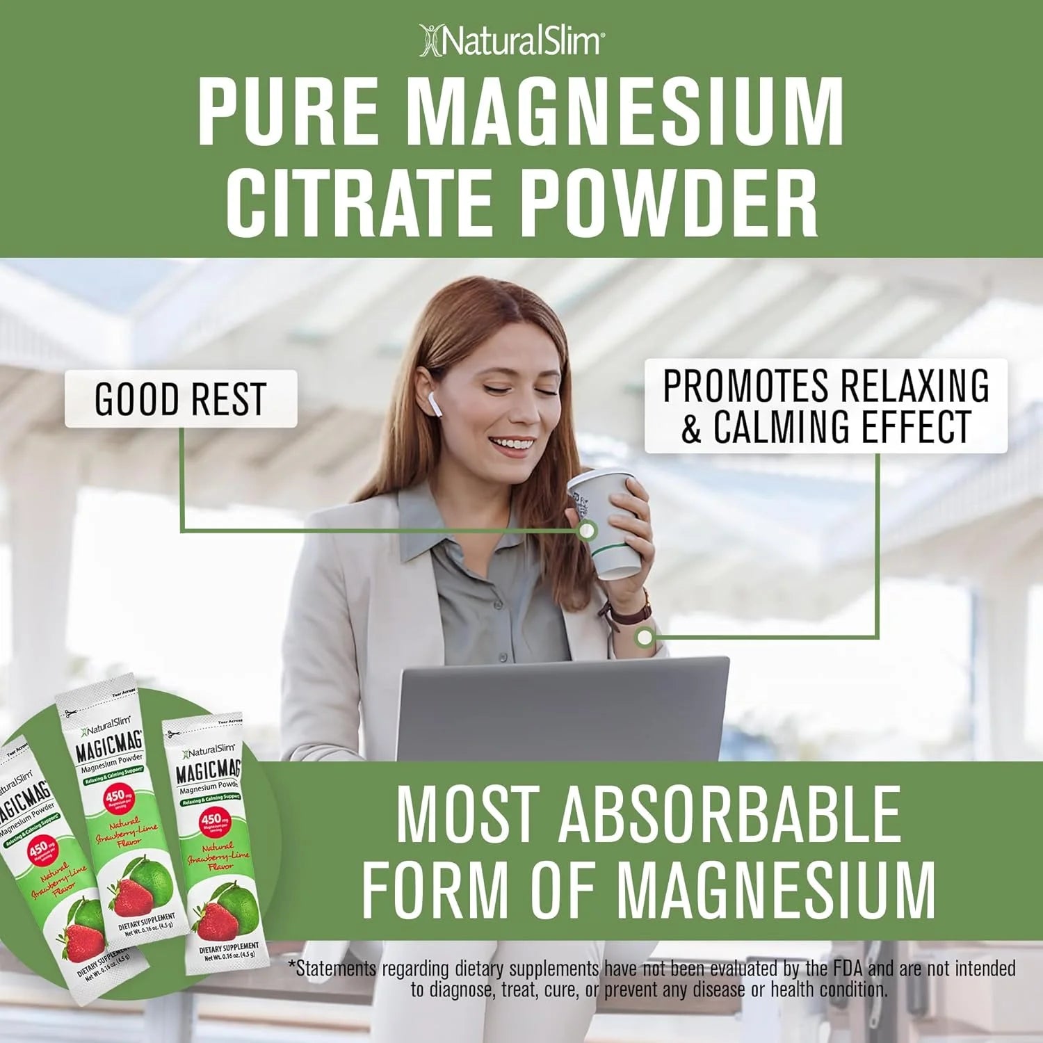 Magicmag® Magnesium Citrate Powder - Raspberry Lemon 3-Pack
