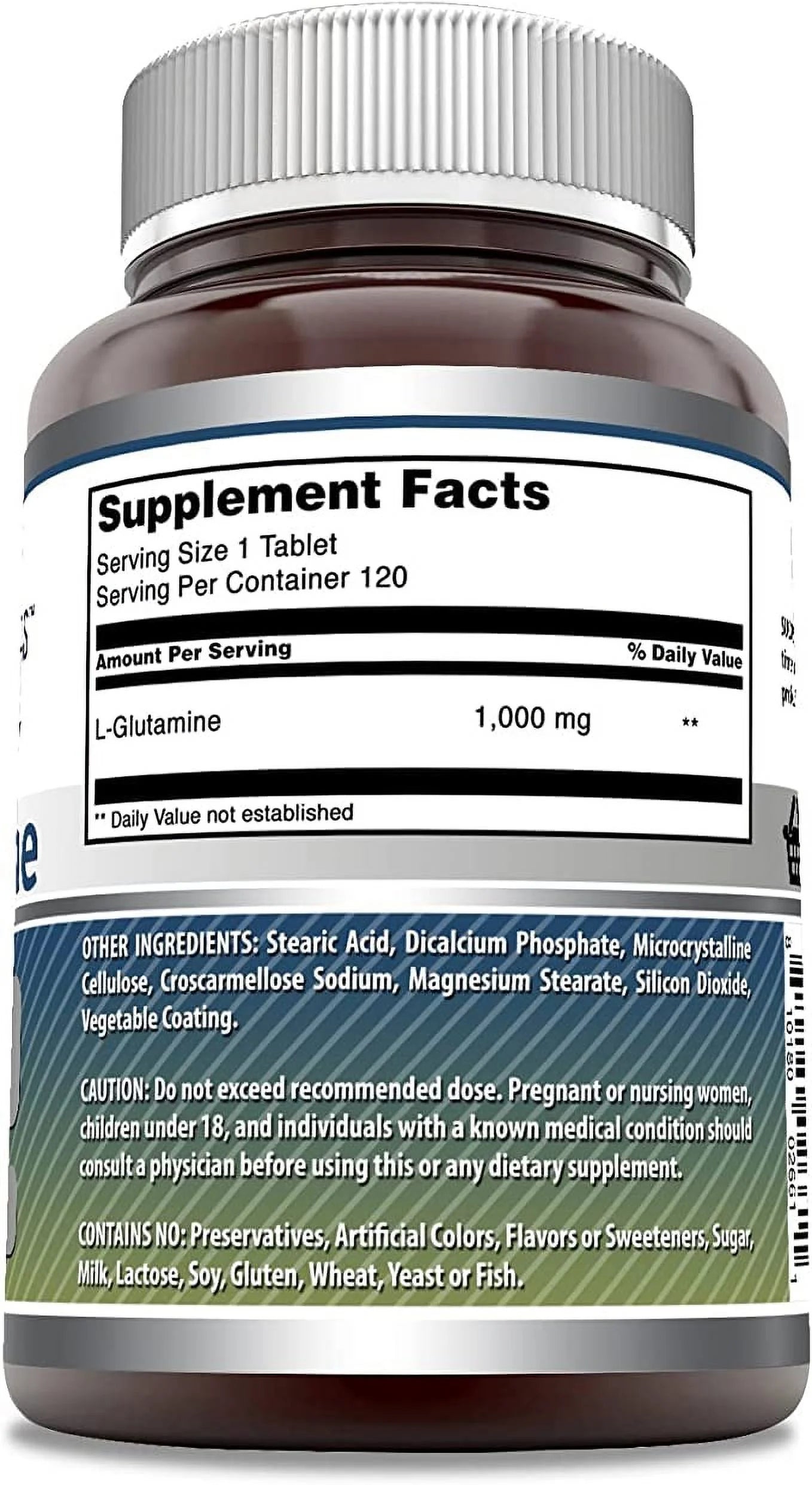 L-Glutamine 1000Mg, 120 Ct