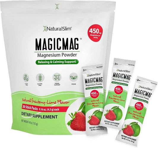 Magicmag® Magnesium Citrate Powder - Raspberry Lemon 3-Pack