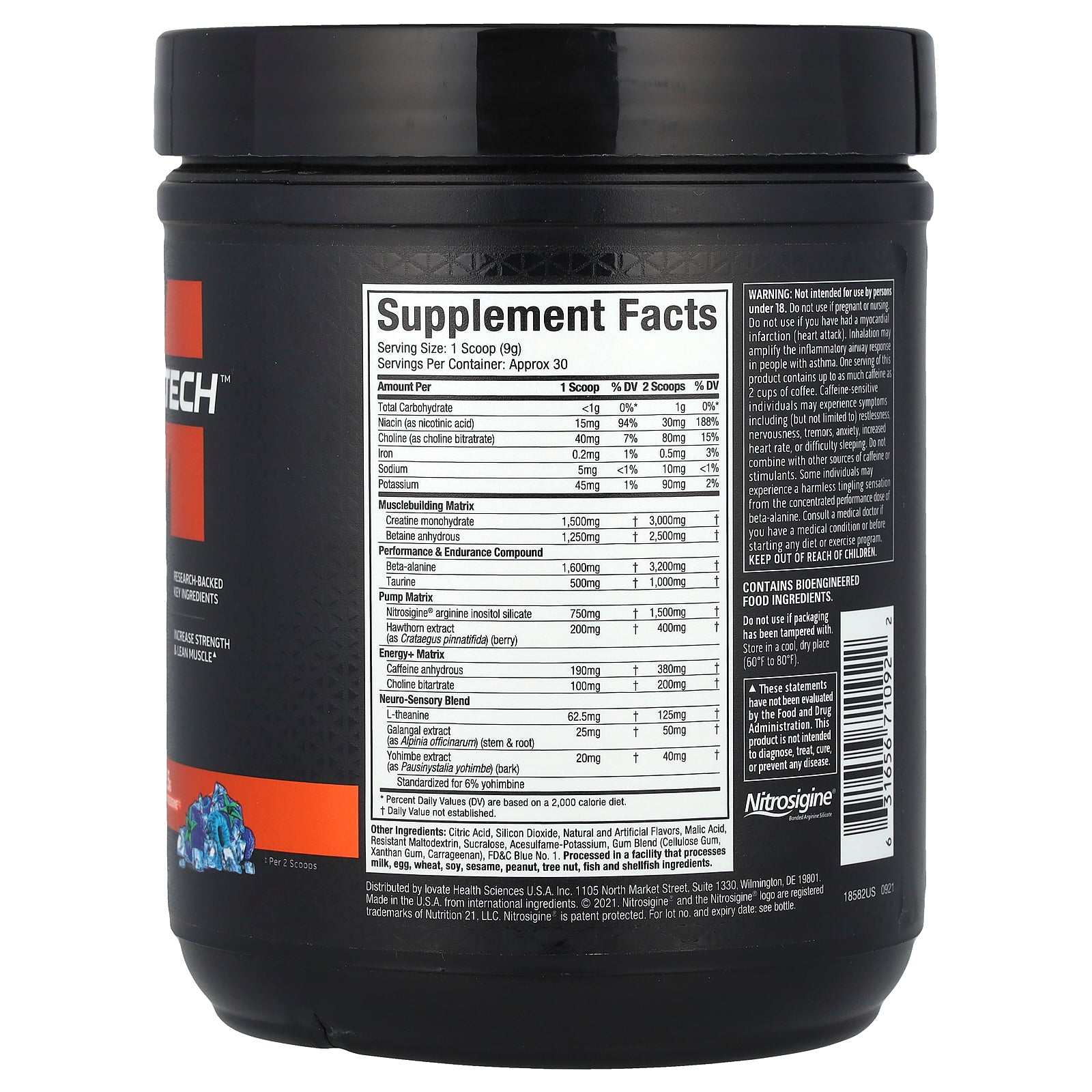 Muscletech Vaporx5, Next Gen Pre-Workout Sport Nutrition Supplement, Powder