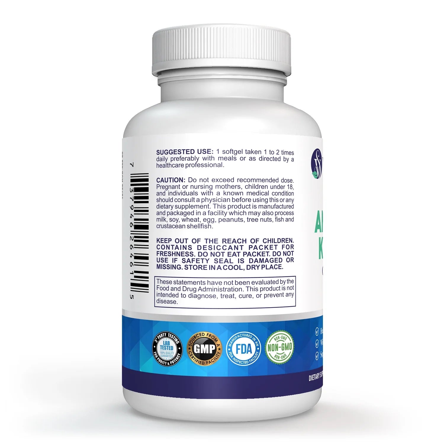 Krill Oil Omega 3 DHA EPA Astaxanthin, Extra Strength Fish Oil Minis, No Fish Oil Aftertaste, Heavy Metal Tested