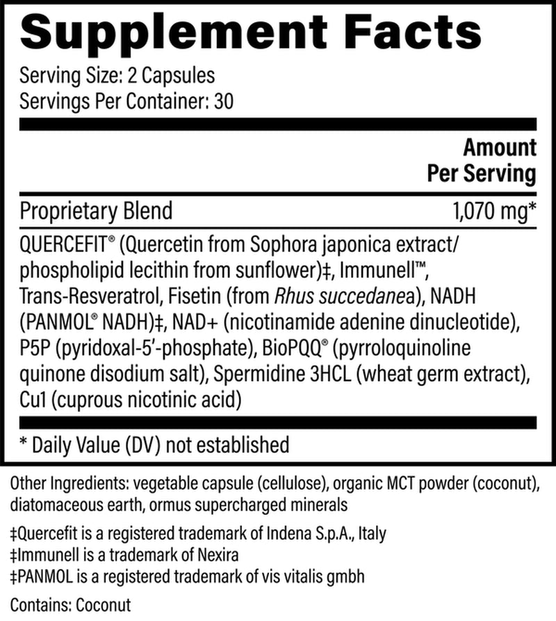 Global Healing Ultimate Cellular Health for Healthy Aging - 60 Capsules