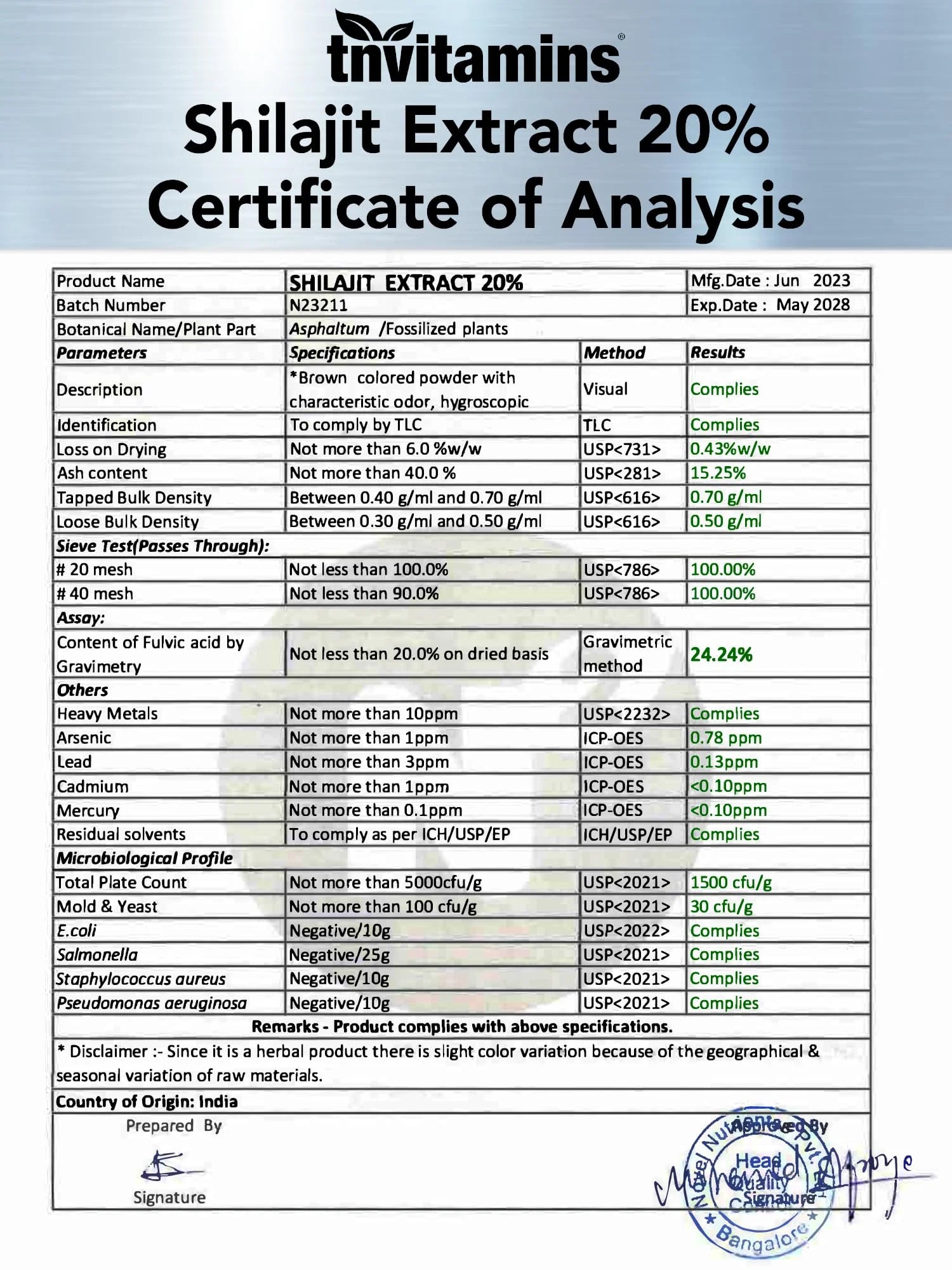 Shilajit Capsules 2400 MG - 180 Capsules | 100% Pure Himalayan Shilajit for Men & Women