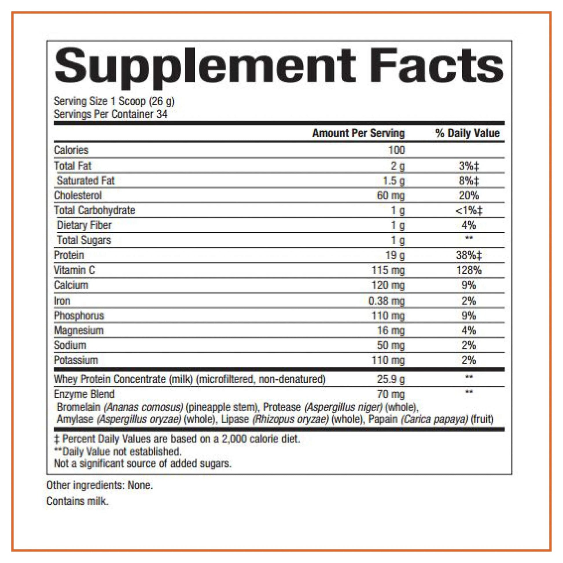 Whey Factors, Grass Fed Whey Protein Concentrate, Aids Muscle Development and Immune Health, Unflavored, 2 Lb