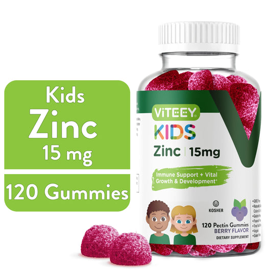 Kids Zinc Gummies 15Mg, Kids Immune Support, Berry Flavor, 120 Count