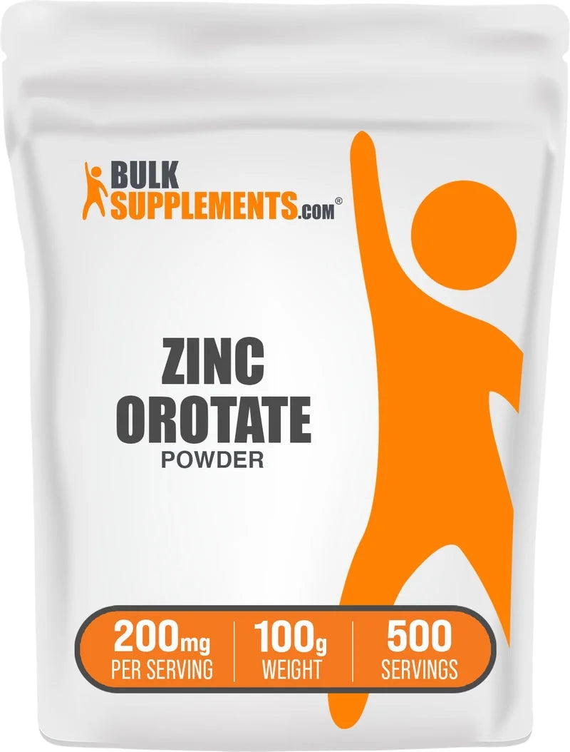Zinc Orotate Powder - Gluten Free, 200Mg per Serving - 100 Grams (3.5 Oz) - 500 Servings