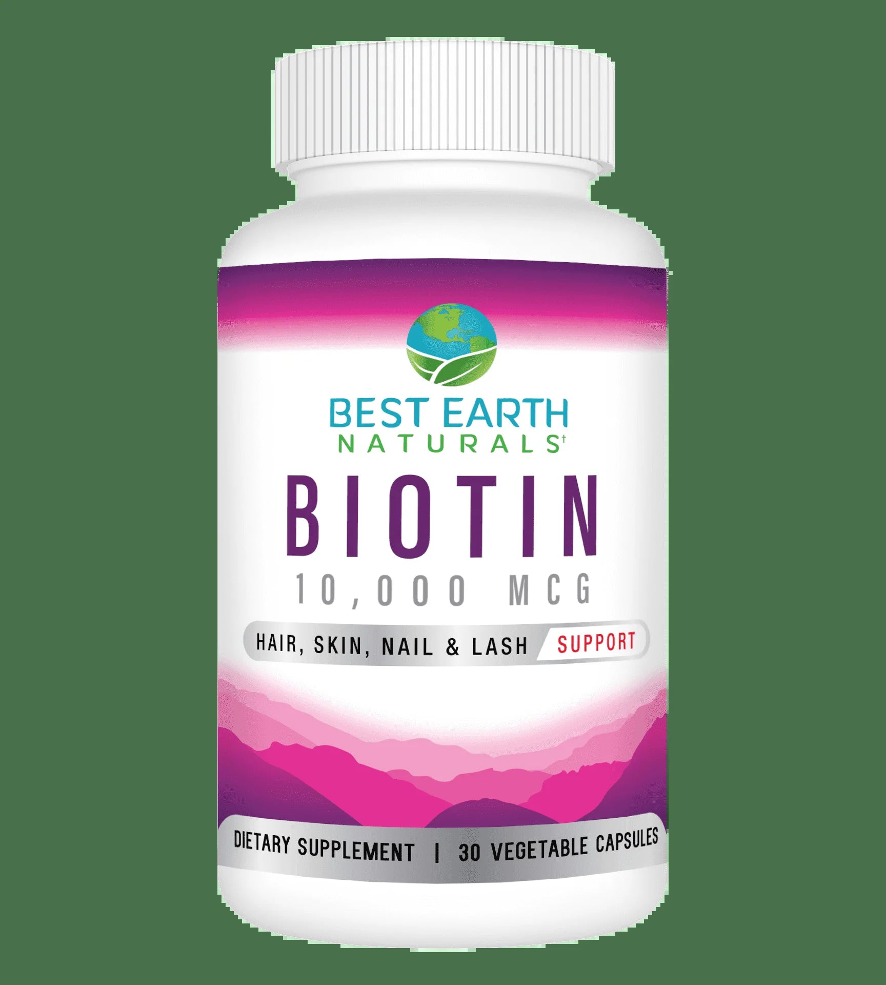 Biotin 10,000, Dietary Supplement, Hair, Skin, Nail and Lash Support, 30 Count