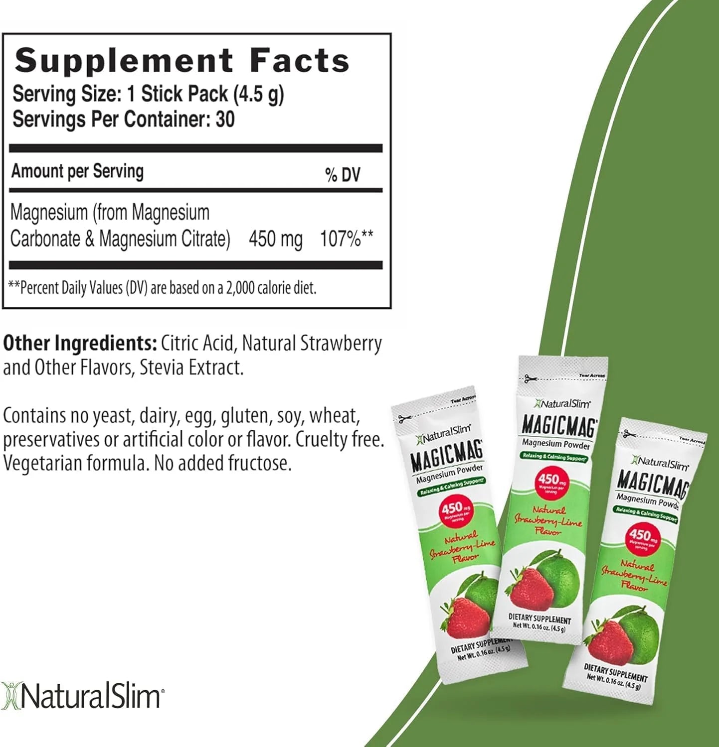 Magicmag® Magnesium Citrate Powder - Raspberry Lemon 3-Pack