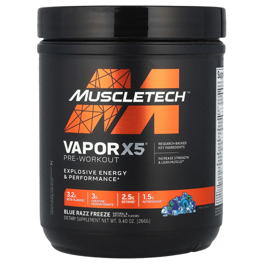 Muscletech Vaporx5, Next Gen Pre-Workout Sport Nutrition Supplement, Powder