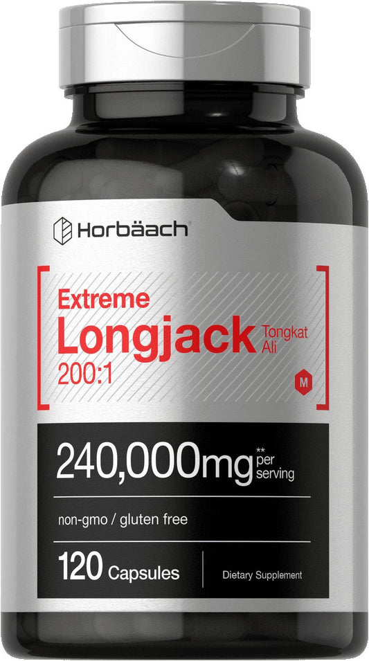 Longjack Tongkat Ali Extract | 240,000 Mg | 120 Capsules | by