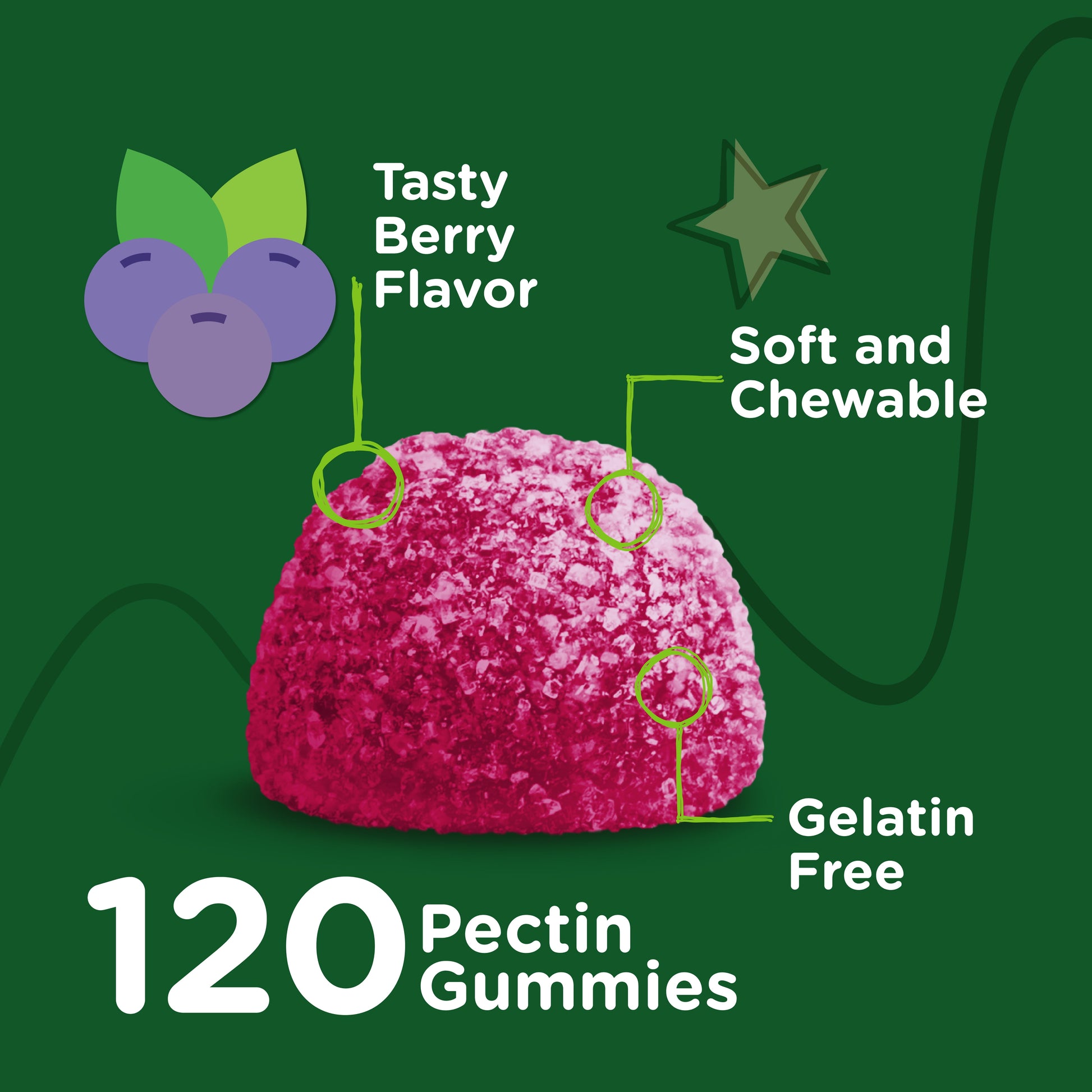 Kids Zinc Gummies 15Mg, Kids Immune Support, Berry Flavor, 120 Count