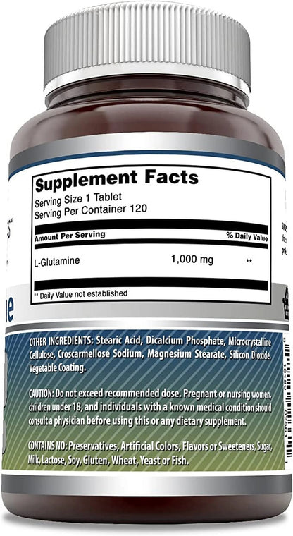 L-Glutamine 1000Mg, 120 Ct