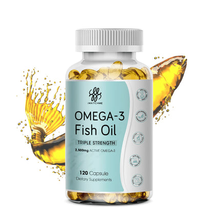 （2 Pack) Omega 3 Fish Oil Capsules 2500MG | Deep Sea Oil Rich EPA & DHA VE Vegetarian prove Supplement (Non-Gmo) | 240 Capsules
