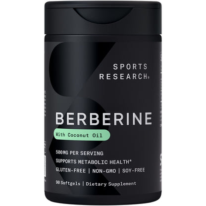 Berberine Coconut Oil Herbal Ayurvedic Metabolic Health Support 500Mg 90 Softgel