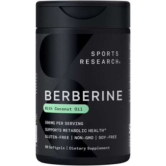 Berberine Coconut Oil Herbal Ayurvedic Metabolic Health Support 500Mg 90 Softgel