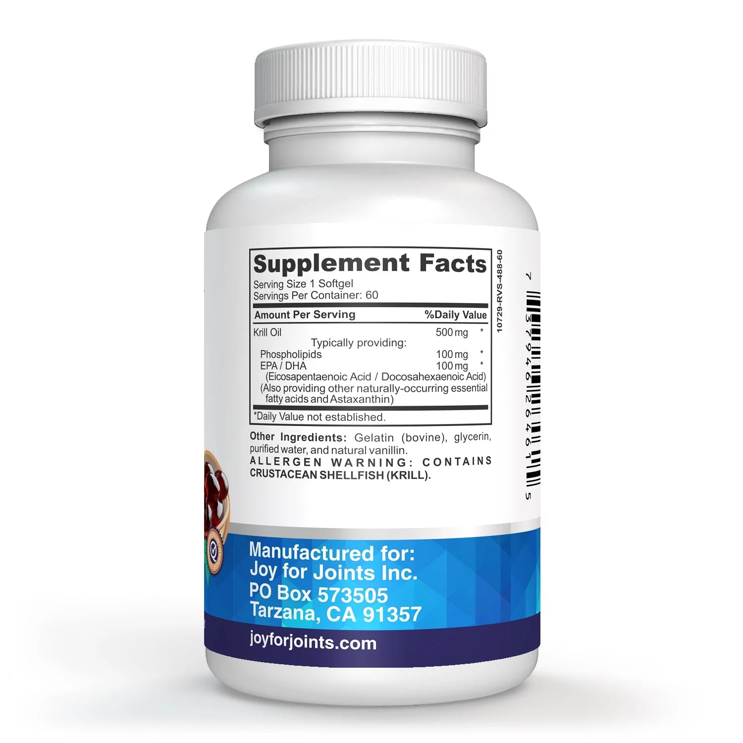 Krill Oil Omega 3 DHA EPA Astaxanthin, Extra Strength Fish Oil Minis, No Fish Oil Aftertaste, Heavy Metal Tested