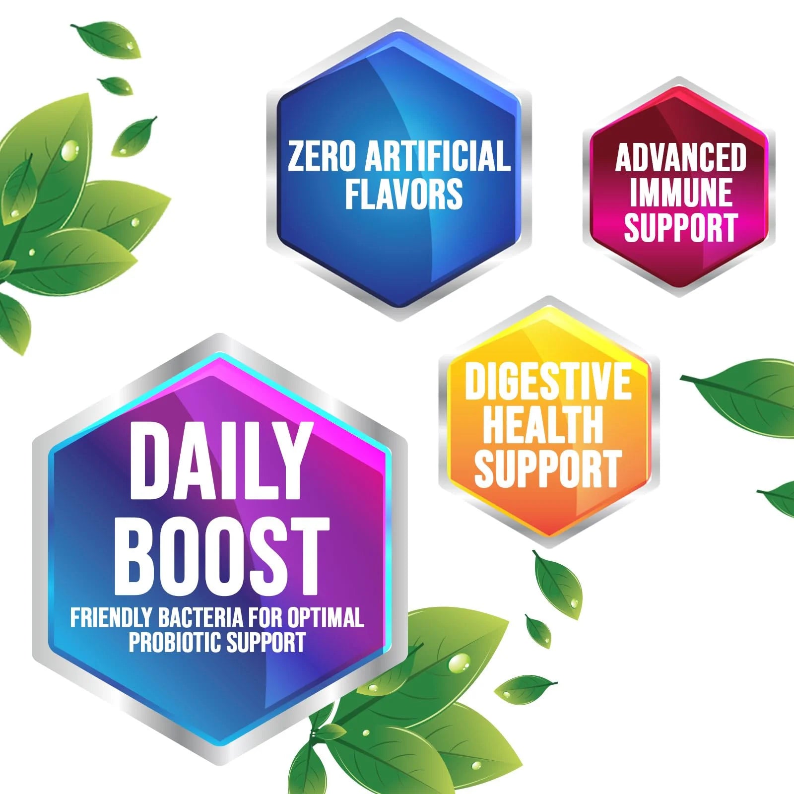 Daily Probiotic for Women & Men 60 Billion CFU 10 Strains Supplement Lactobacillus Probiotics - Digestive Gut & Immune Health Support - Supports Occasional Constipation, Gas & Bloating - 60 Capsules
