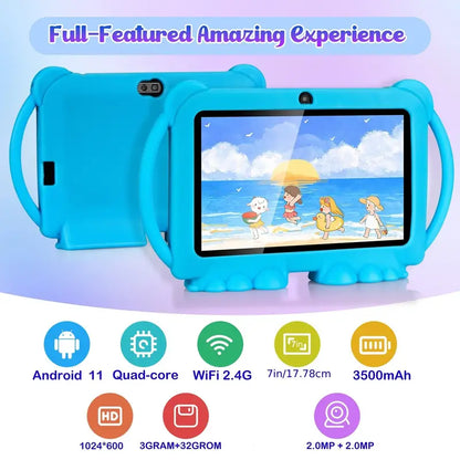 17.78 cm Toddler Tablet: Parental Control - Blue-2