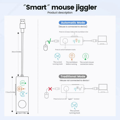 Fully Automatic USB Mouse Jiggler with HD Screen-4