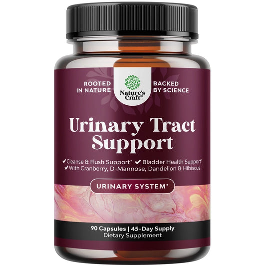 D Mannose Capsules for Urinary Tract Health - High Potency D-Mannose with Cranberry Juice Powder & Dandelion for Urinary Tract Health for Women Fast Acting Super Concentrated Cranberry - 90 Capsules