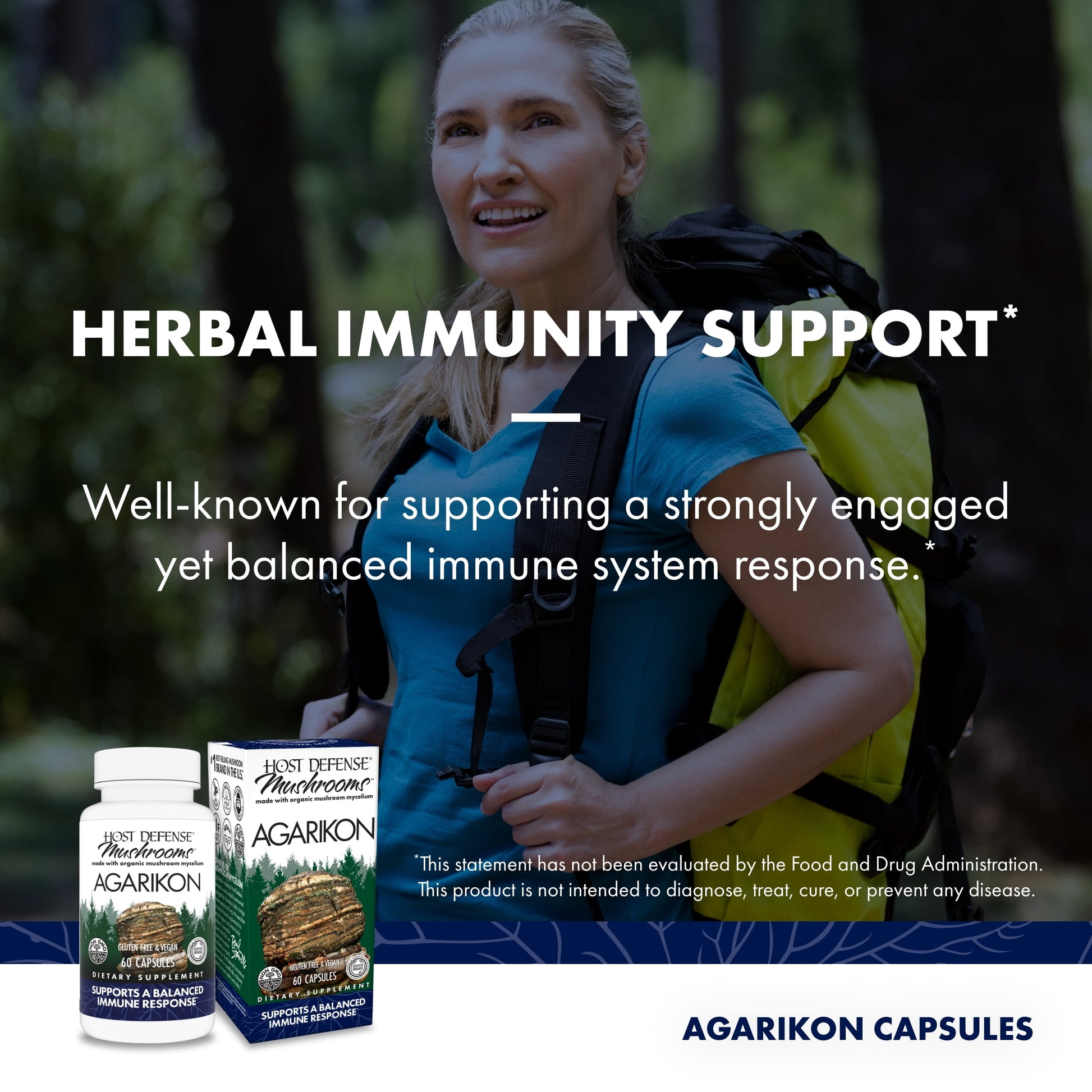 Agarikon Capsules - 60 Capsules (60 Servings)